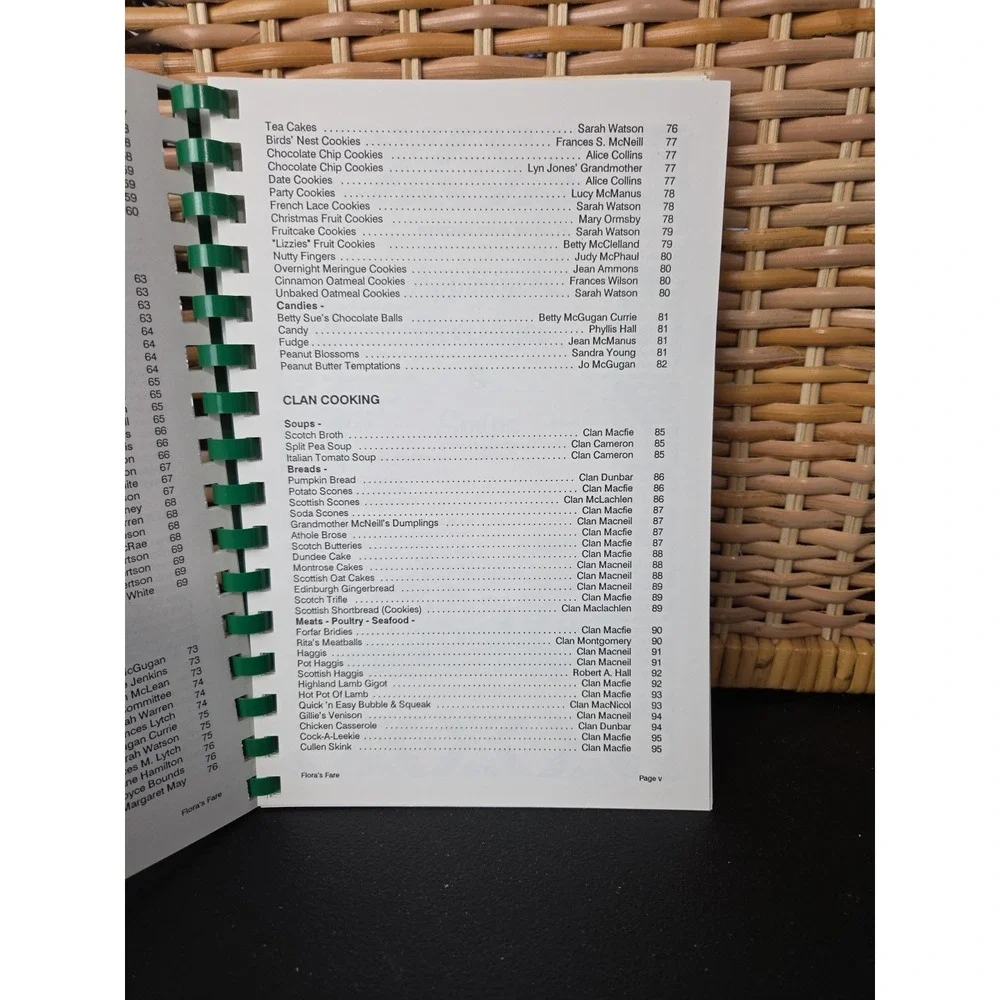 Flora‎ Macdonald Highland Games, Inc.  Cookbook Red Springs NC 1992